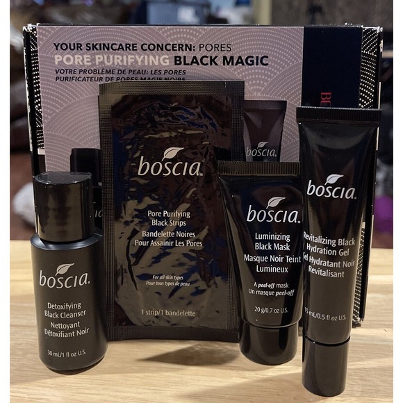 Boscia 4-Piece Beauty Insider Sephora Gift Set Black Magic Pore Purifying Kit - Picture 1 of 8